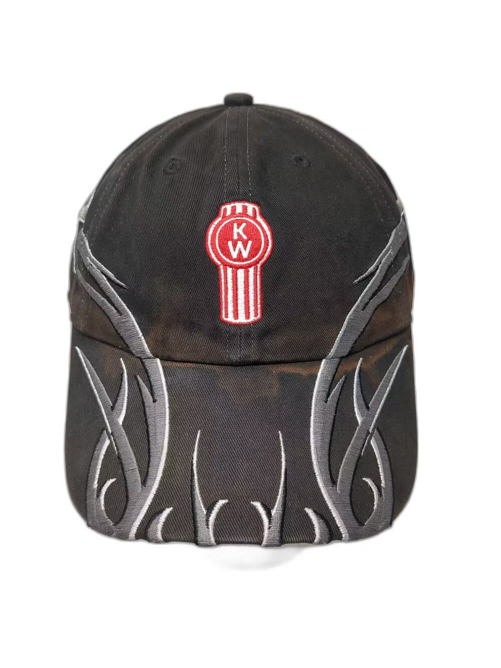 Kenworth Black Baseball Cap One Size Tribal Embroidered Adjustable Strapback Hat